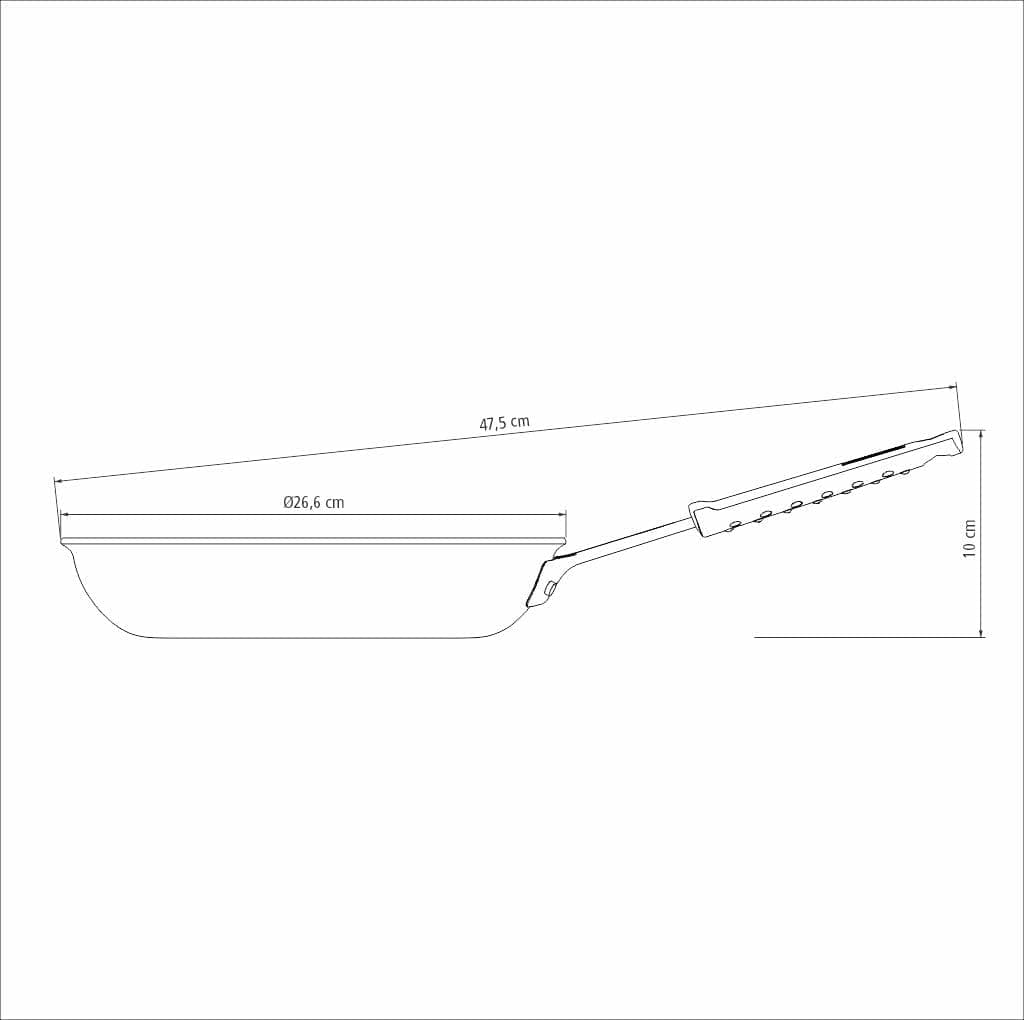 Tramontina Professional 10-Inch Non Stick Frying Pan, Heavy-Gauge Aluminum Skillet with Reinforced Nonstick Coating, Red Handle, Dishwasher and Oven Safe Nonstick (Red handle) 10 Inch - Image 5