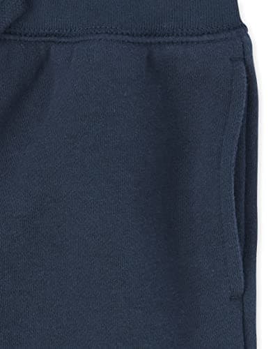 The Children's Place Baby Toddler Boys Active Fleece Jogger Pants, Black/Smoke Gray/New Navy 3 Pack, 3T - Image 4