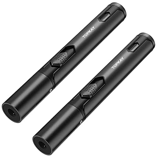 Torch Lighters, 2 Pack, Butane Lighters, Adjustable Jet Flame Torch Lighters, Wind Resistant Butane Refillable Gas Torch Lighter Long Lighter for Camping Candle Grill BBQ Fireworks (Gas Not Included) - Image 9