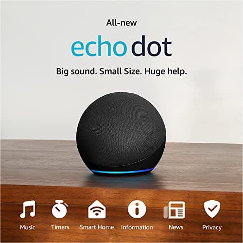 Amazon Echo Dot (newest model), Vibrant sounding Alexa speaker, Great for bedrooms, dining rooms and offices, Charcoal - Image 10