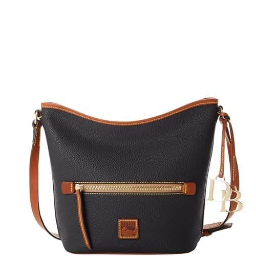 Dooney & Bourke Handbag, Pebble Grain Zip Sac Shoulder Bag - Black