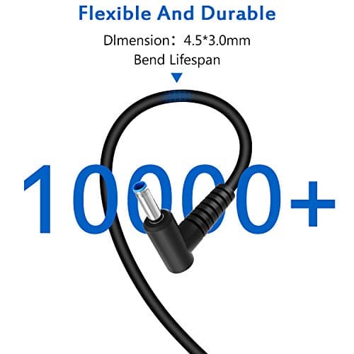Charger Compatible with HP Laptop Computer 65W 45W Smart Blue Tip Power Adapter - Image 4