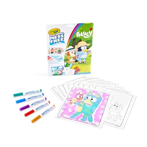 Crayola Bluey Color Wonder Coloring Set, 18 Bluey Coloring Pages, Mess Free Coloring for Toddlers, Bluey Toys, Gifts for Kids - Image 2