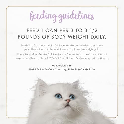 Purina Fancy Feast Kitten Tender Chicken Feast Wet Kitten Food Pate - (Pack of 24) 3 oz. Cans - Image 8