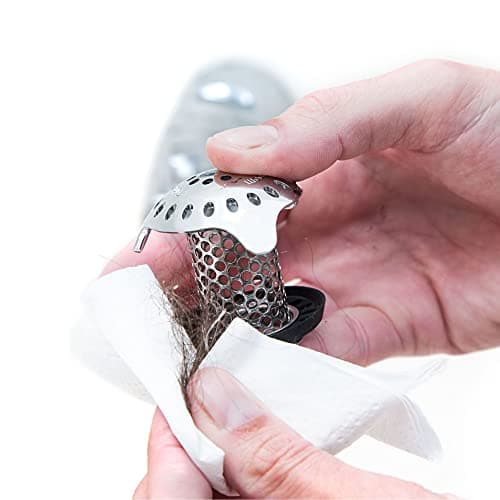TubShroom Ultra Revolutionary Bath Tub Drain Protector Hair Catcher/Strainer/Snare Stainless Steel, 1-Pack, Silver - Image 11