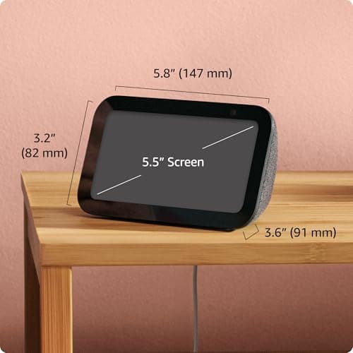 Amazon Echo Show 5 (newest model), Smart display with 2x the bass and clearer sound, Charcoal - Image 2
