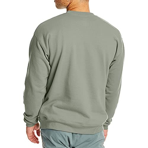 Hanes Men's EcoSmart Sweatshirt, stonewashed green, Medium - Image 2