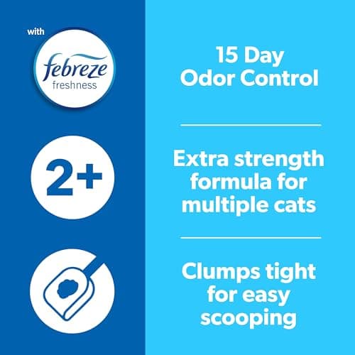 Fresh Step Clumping Cat Litter, Multi-Cat, Long Lasting Odor Control Kitty Litter with Activated Charcoal, Low Dust Formula, 14 lb - Image 8