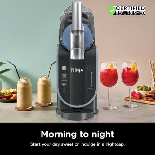 Ninja FS301 Professional Maker with RapidChill Technology, 88 oz Drink & Slushie Machine, 5 Preset Programs, Frozen Margaritas, Frappés, and More, Premium Accents, Black (Renewed) - Image 8