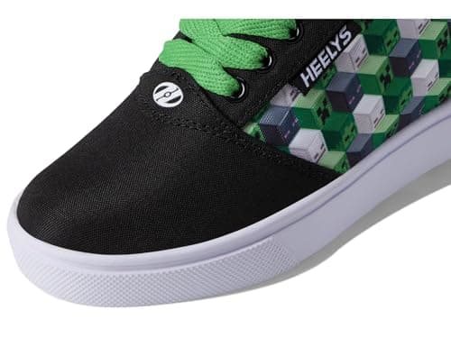 Heelys Minecraft Pro 20 (Little Big Kid/Adult) Wheeled Heel Shoe, Black/Green/White, 8 US Unisex - Image 6
