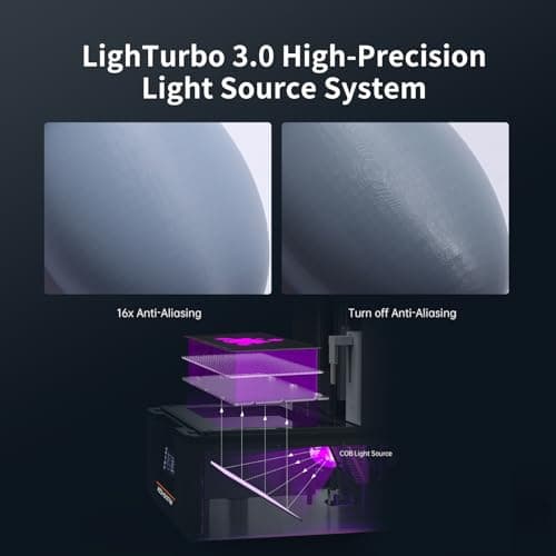 ANYCUBIC Resin 3D Printer, Photon Mono M7 MAX 13.6-inch 7K Mono LCD, High Precision, Temperature Control, Efficient Productivity, Large Printing Size of 11.73 x 6.46 x 11.81 Inch - Image 3