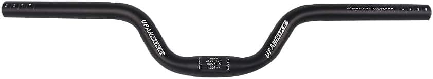 UPANBIKE 25.4mm Bike Handlebar Riser 80mm Aluminum Alloy 520mm Length for Fixed Gear Bike Road Bicycle(Black) - Image 2