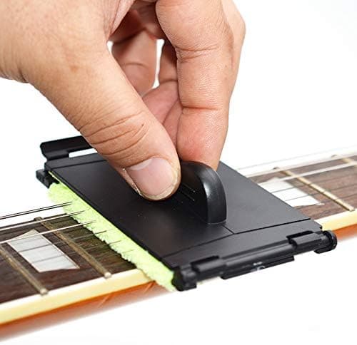 SAPHUE Guitar String Cleaner Clean Fretboard Cloth Tool Scrubber for Cleaning Maintenance Care Kit for Violin/Bass/Ukulele/Electric Guitars and Other Musical Instrument 2 Pack 2pack Green - Image 7