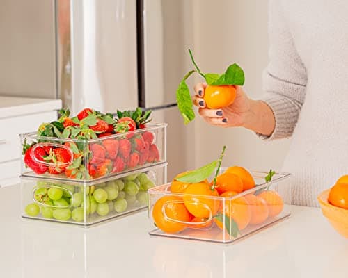 ClearSpace Plastic Pantry Organization and Storage Bins – Perfect for Kitchen/Fridge/ Refrigerator/Cabinet Organizers - 6 Pack - Image 6