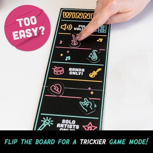 Lucky Egg Official Grab The Mic – Family Karaoke Board Game, 8+ Year Olds, 2-10 Players - Games for Bad Singers with 250 Lyrics (125 Cards) for Hilarious Game Nights & Birthday Party, Kids Gift - Image 6