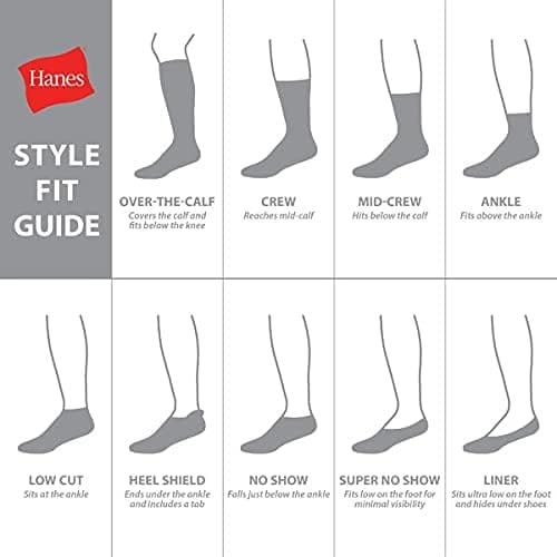 Hanes boys Socks, Double Tough Cushioned Ankle and No Show, 12-pair Packs Medium Ankle - White/Grey Bottom - 12 Pack 12 - Image 6