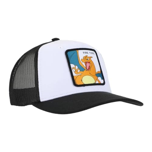 Bioworld Pokemon Charizard White Trucker Hat - Image 4