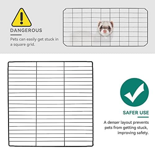 YITAHOME Cat Cage Indoor Cat Enclosures DIY Cat Playpen Metal Kennel with Extra Large Hammock for 1-2 Cats, Ferret, Chinchilla, Rabbit, Small Animals - Image 4