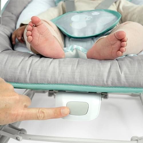 Ingenuity Keep Cozy 3-in-1 Grow with Me Vibrating Baby Bouncer, Seat & Infant to Toddler Rocker, Vibrations & -Toy Bar, 0-30 Months Up to 40 lbs (Weaver) - Image 2