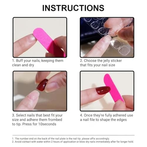 French Tip Press on Nails Long Square Fake Nails Red Acrylic Press on Flowers Artificial Nail With Designs Stick on Nail for Women 24pcs - Image 6