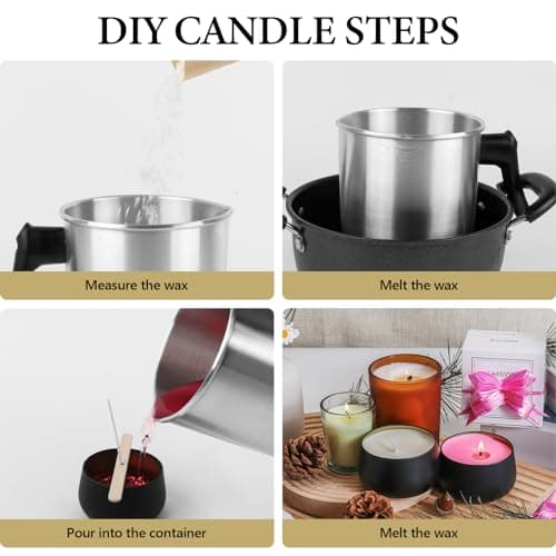 SACATR 5LB Soy Wax for Candle Making, 100% Soy Wax - Natural Candle Wax- No additives and Pure, Premium Quality Candle Wax for Candle Making - Image 6