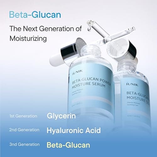 IUNIK Beta-Glucan Power Deep Moisture Vegan Serum Intense Hydration Mushroom Yeast Extracts Naturally-derived - Dry Mature Sagging Sensitive Skin Cell Regenerating Lifting Korean Skincare - Image 4