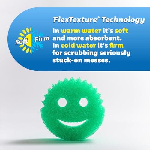 Scrub Daddy Color Sponges - Scratch-Free Multipurpose Dish Sponges for Kitchen, Bathroom & Household Cleaning - Made with BPA-Free Polymer Foam (3 Count) - Image 3