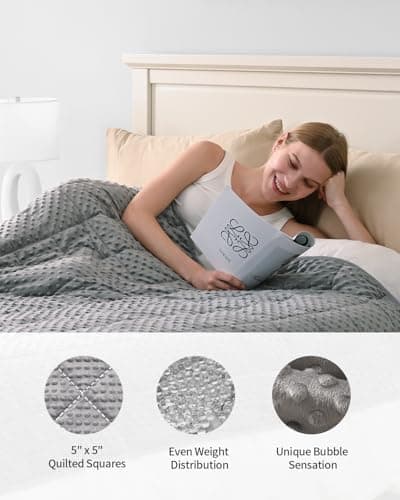 Mr. Sandman Cooling Weighted Blanket for Adults, Queen Size 15 lbs, 60″x80″ - Image 4