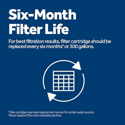 GE XWFE Refrigerator Water Filter, Genuine Replacement Filter, Certified to Reduce Lead, Sulfur, and 50+ Other Impurities, Replace Every 6 Months for Best Results, Pack of 1 - Image 5