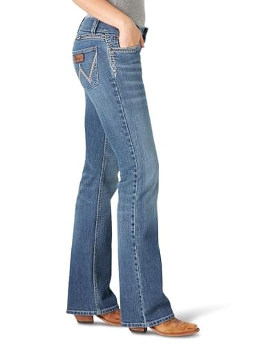 Wrangler Women's Retro Sadie Low Rise Stretch Boot Cut Jean, Tiffany, 7-34 - Image 2