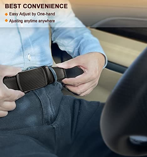 BULLIANT Men's Belt, Slide Ratchet Belt For Gift Men Dress Pant Shirt Oxfords,Trim To Fit(Black,38"-44" Waist Adjustable) - Image 7
