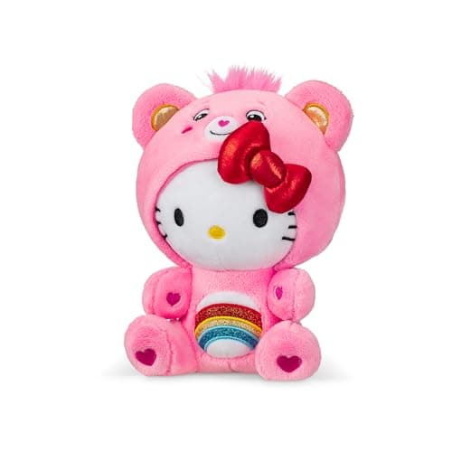 Care Bears Hello Kitty Dressed As Cheer Bear 8" Fun-Size Plush - Soft, Huggable Bestie! – Good for Girls and Boys, Employees, Collectors, Ages 4+ - Image 7