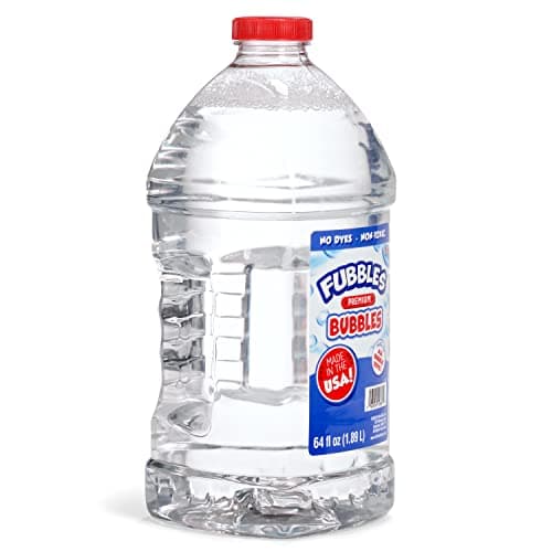 Little Kids Bubbles by Fubbles| Made in The USA |64oz Non Toxic Bubble Solution |Bubble Refill for Bubble Machines and Toys, Clear,12381 - Image 6