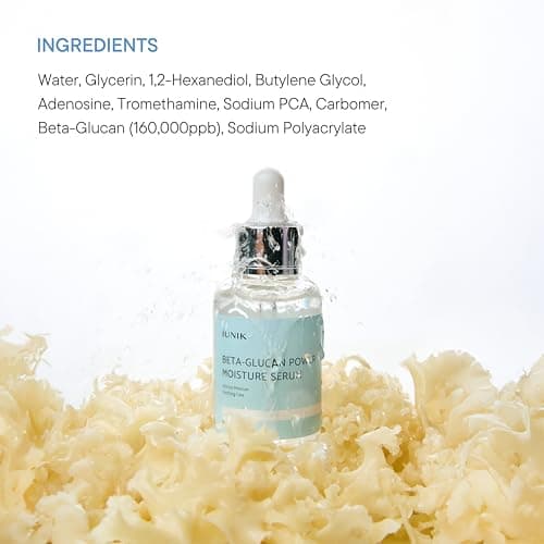 IUNIK Beta-Glucan Power Deep Moisture Vegan Serum Intense Hydration Mushroom Yeast Extracts Naturally-derived - Dry Mature Sagging Sensitive Skin Cell Regenerating Lifting Korean Skincare - Image 8