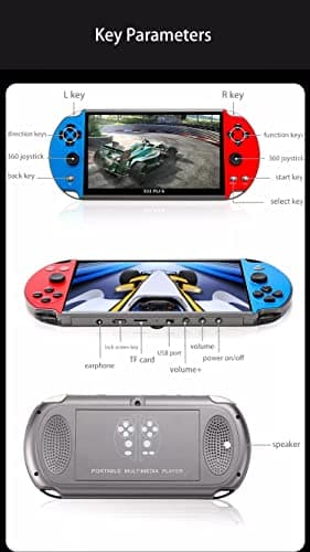 TCDSTAR Original factory 16GB Retro Handheld Games Player x 12 plus 10000games Portab 7 Inch e-book MP5 Video Game Consoles Birthday Gift for kids Adults - Image 9