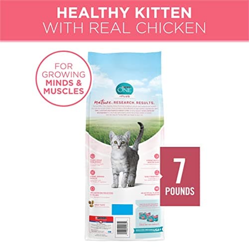 Purina ONE High Protein, Natural Dry Kitten Food, +Plus Healthy Kitten Formula - 7 lb. Bag - Image 6