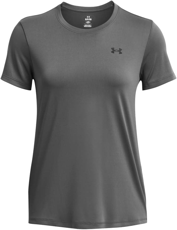 Under Armour Women's Tech Short Sleeve Crew (025) Castlerock / / Black Large - Image 4