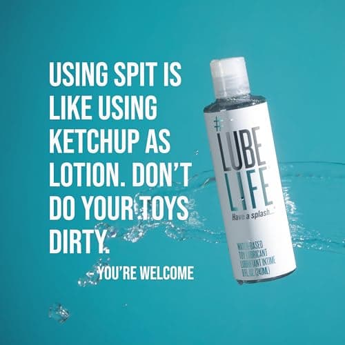 LubeLife Water Based Lube – Toy-Safe Personal Lubricant for Men, Women & Couples, Travel Size, Non-Staining, Easy Clean-Up, 8 Fl Oz - Image 6