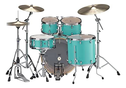 Yamaha Stage Custom Birch 5pc Shell Pack with a 20" Kick 14” Snare Drum in Matte Surf Green for Students and Working Drummers (SBP0F50MSG) - Image 2