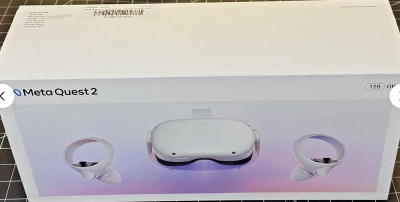 Oculus Quest 2 Auriculares VR 128GB Set, Blanco - Conjunto Avanzado de Auriculares de Realidad Virtual Todo en Uno