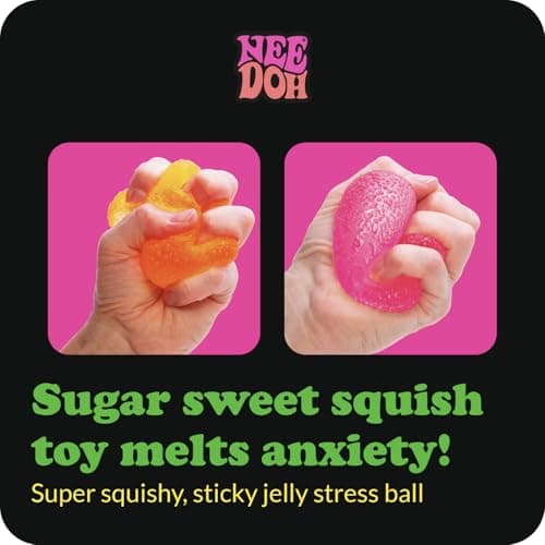 Schylling NeeDoh Gumdrop - Textured Sensory Toy with Super Solid Squish - 2.5" Tall - Colors May Vary (Pack of 1) - Image 3