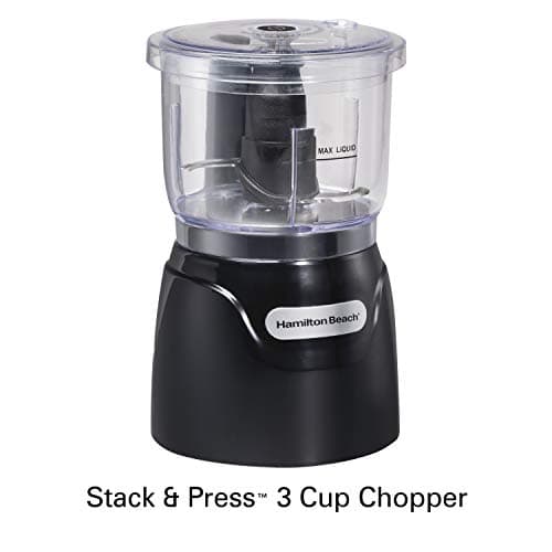 Hamilton Beach Electric Vegetable Chopper & Mini Food Processor, 3-Cup, 350 Watts, for Dicing, Mincing, and Puree, Black (72850) - Image 8