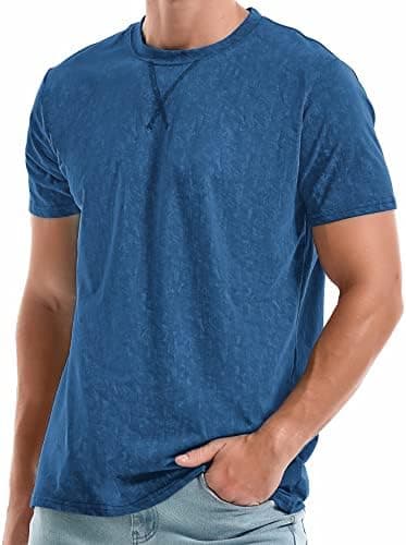 KLIEGOU Men's T-Shirts - Premium Cotton Crew Neck Tees S - 4XL - Image 2