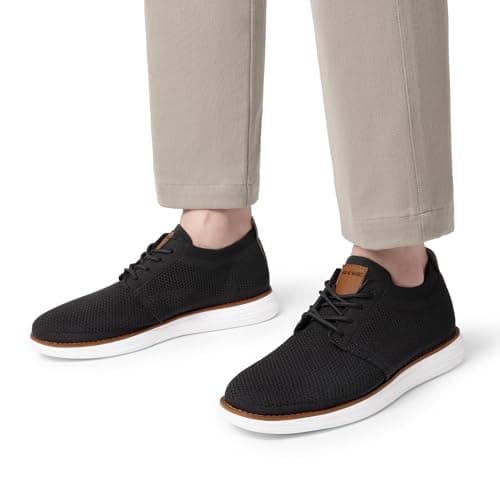 Bruno Marc Men's KnitFlex Breeze Mesh Sneakers Oxfords Lace-Up Lightweight Casual Walking Shoes,Size 11,Black,GRAND-01 - Image 8