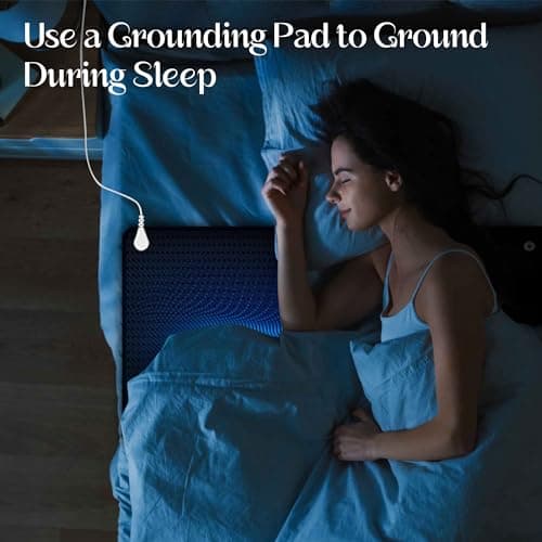 Grounding Mat for Bed, Enjoy The Grounding Effect Indoors, for Better Sleep, Pain and Stress Relief, Grounding Mat Set Comes with Grounding Cord, 27''×78'' - Image 3