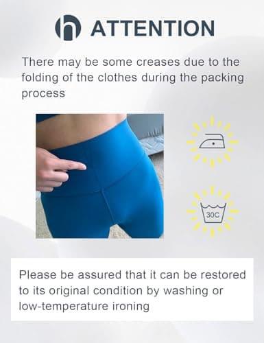 HeyNuts Yoga Pro Full Length Yoga Leggings for Women, Buttery Soft High Waisted Compression Workout Lounge Yoga Pants 28" Black S(4/6) - Image 7