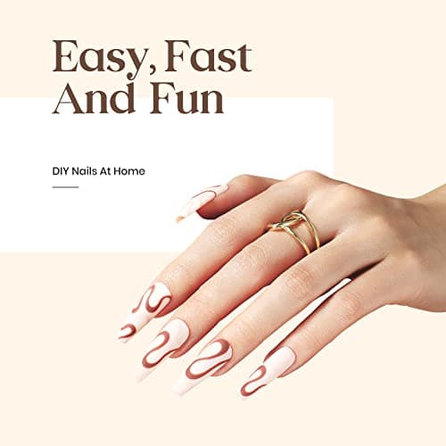 Beetles Gel Nail Glue and No Wipe Top Coat Kit, 2Pcs 15ml 5 In 1 UV Nail Glue for Acrylic Nail Tips Clear Press On Nails, Easy Nail Extension Gel, Soak Off LED Shine Finish DIY Home Manicure - Image 7