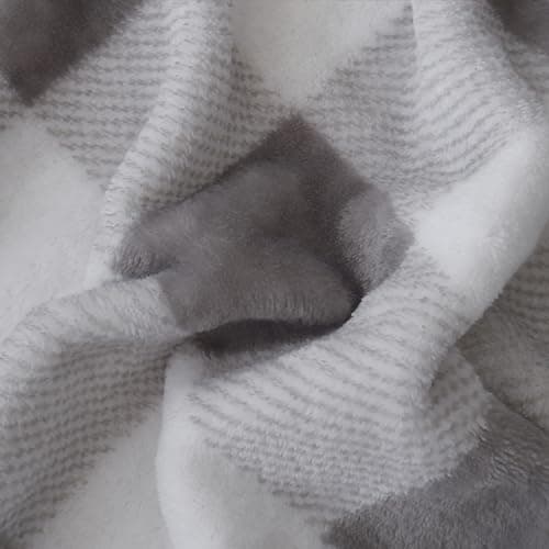 Elegant Comfort Luxuriously Soft 4-Piece Velvet Plush Flannel Sheet Set - Premium Quality - Cozy Warm, Anti-Static, Non Pilling Fuzzy Velvet Flannel Fleece Deep Pocket Sheet Set - Full, Buffalo Gray - Image 7