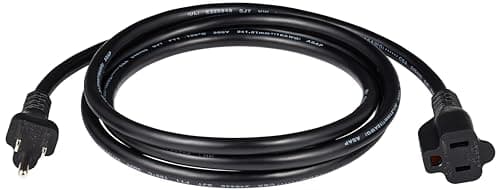 Amazon Basics Extension Cord, 6 Ft, 3 Prong Outlet Extender, Indoor Extension Cord, 13 Amps, 125V, Black - Image 2