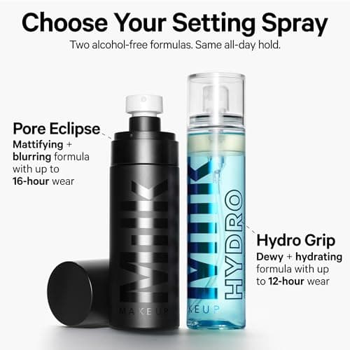 Milk Makeup Pore Eclipse Matte Setting Spray – Blurs Pores, Controls Shine + Sets Makeup for Up to 16 Hours – Long-Lasting, Oil + Alcohol-Free Facial Mist for a Soft, Matte Finish – 2.9 oz - Image 7